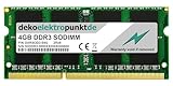 dekoelektropunktde 4GB Ram Speicher passend für HP Compaq Pavilion Entertainment dv6-3058tx SODIMM DDR3 PC3