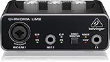 Behringer UM2 Audiophiles 2x2 USB Audio Interface mit XENYX Mikrofonvorverstärker