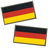 Café Viereck ® Bundeswehr Germany Deutschland Flaggen Patch Hoheitsabzeichen - 5 x 3 cm gewebt mit Klett (2)