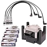 BandelOne enthält Zündspule Zündkabel + Beru Zündkerzen für 1.6 A3 A4 B5 Golf 4 Passat 3B