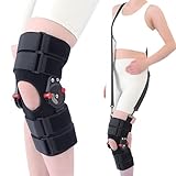 Vexorium Verstellbare Gelenk-Kniebandage ROM Kontrolle – Leichter Knie-Immobilisator für ACL Meniskus Bänder – Post-OP Knieschiene Unisex für linkes oder rechtes Bein