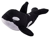 Wild Republic Pocketkins Eco Orca, Plüschtier, 12 cm, Plüschspielzeug, Hergestellt aus recycelten Materialien, Umweltfreundlich, Schwertwal
