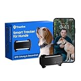 Tractive GPS Tracker Hund | 2025 Edition | Live-Ortung | Weglaufalarm | Aktivitätstracking | Gesundheitswarnungen | Bellverhalten | Empfohlen von Martin Rütter (Schwarz)