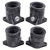 Vergaser Ansaugstutzen Satz Ansaugkrümmer Ansauggummi Motorrad Ansaugmanschette Vergasermanschetten Schnittstellenadapter mit Dichtung O-Ring für Yamaha FZR 600 H Genesis 3HE FZR 600 3HE 1989-1993