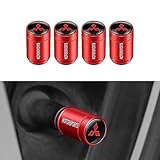 HHD_ABC Ventilkappen Auto für Mitsubishi,Auto Ventildeckel,Autoventil Kappe,autoventil,reifenventil,reifenventilkappen,für Stabilen Reifendruck,zubehör für Reifen