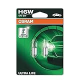 Osram Ultra Life Halogen Birnen - BAX9S (H6W) - 12V/6W - Satz à 2 Stück