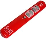 SeKi Slim rot lernfähige Universal-Fernbedienung mit großen Tasten - für Senioren + Kinder