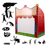 Toddmomy DIY Schattenpuppen Bastelset für Experimentierwerkzeugen Kreatives Puppentheater für Geschichtenerzählen und Karneval Inklusive Schattenbühne und Wissenschaftlichem Lernspielzeug
