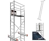 ALTEC AluCombine® 3.0-400 | 4m | Alu Fahrgerüst für Heimwerker mit 2 Bockrollen | Baugerüst Rollgerüst Montagegerüst Anlegeleiter