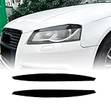 Frontscheinwerfer Augenlidlampe Augenbrauenverkleidung Abdeckung für Audi A3 8P 2004–2013 2012, Schwarz