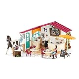 SCHLEICH 42519 Horse Club Spielset - Reiter-Café, Spielzeug ab 5 Jahren