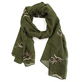 AnJuHoPa Damen Schlauchschal aus Viskose mit Pferdemotiv – Leicht, Atmungsaktiv & Stylisch – Perfekt für Reiterinnen und Tierliebhaberinnen