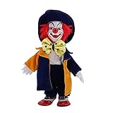Harilla 18 cm Clown SpielzeugSpielzeugpuppe mit Schönem Outfit Und Keramikgesicht, Geschenk für Clown Liebhaber Oder Spielzeugpuppensammler, Halloween Requisiten, DEK