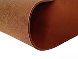 Hund natürlich Lederzuschnitt Rindsleder 3,5mm Fettleder Dickleder Farbe und Größe wählbar (20cm x 10cm, Cognac)