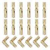 QUARKZMAN 18 Stück Unsichtbare Messingfass-Scharniere, 20x4mm Verdeckte Scharniere, Faltbare Stütz-Zylinderscharniere für DIY Schmuckkästchen Schranktür Fass-Scharniere