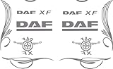 Großes Set DAFAufkleber XF Seitenscheibe Truck LKW Set Windschutzscheibe Logo Typ2 Aufkleber,Sticker,Decal,Autoaufkleber,UV&Waschanlagenfest,Profi-Qualität von myrockshirt