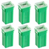 ALLECIN 40A Blocksicherung Hohem Profil 40Ampere Tall Standard Profile Box Shaped Fuse Auto Sicherungen Hochprofil KFZ Sicherung für LKW PKW (Packung mit 6 Stück)