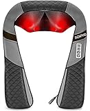 RENPHO Massagegerät Schulter Nackenmassagegerät mit Wärme, Shiatsu Massagegerät mit 3D-Massage von tiefem Gewebe, Muskelschmerzlinderung für Nacken, Rücken, Schulter, Beine, Füße