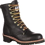 Georgia Boot Men's Logger 8" Black Non Steel-Toe Work Boot