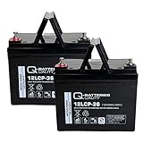 Q-Batteries Ersatzakku für Shoprider Portas Plus 1 2X 12V 36Ah zyklenfest