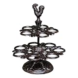 CHANWA Eisen-Eierhalter, Eierregal, Eierständer, Küchen-Desktop-Osterparty-Heimdekoration – 1-stöckig (Size : 2Tier)