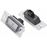 TitanAuto 2 x LED-Kennzeichenbeleuchtung, kompatibel mit Audi A3 8L A4 B5 S3 S4 S5 Avant, Kennzeichenbeleuchtung, 6000 K, Reinweiß, CAN-Bus, wasserdicht