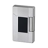 Exclusives Feuerzeug Jean Claude "Dustin" chrom/schwarz