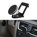 Cookiss Magnet Handyhalterung kompatibel Audi A4 B8 mit Audi A5 8T Sportback geeignet für Smartphone und GPS mit Auto Handyhalterung 360 Grad einstellbares Sicht（Schwarz）