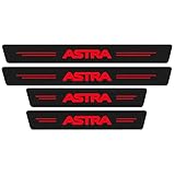 4 Stück Kohlefaser Auto Einstiegsleisten Schutz für Op-el Astra F G H J K 1992-2021, Türschweller Kratzschutz Abdeckung Verkleidung Protector Pedal Aufkleber Willkommen Pedal Scuff Guard Car Zubehör