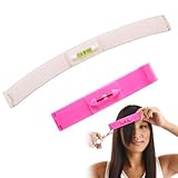 SGERUFZ 2 Pcs Haarschnitt Set Haare Spitzen Schneiden Haarschneidehilfe Schablone Pony Schneiden Hilfe Haarschnitt-Clip Haarschnitt-Anleitung Fortgeschrittener Friseur-Assistent