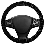 1 Stück Schwarzer Lenkradabdeckung, Warme Lenkradabdeckung, Plüschauto-Lenkrad, Weiches Und Rutsches Autolenkrad.