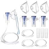 Zubehör für Inhaliergerät für Erwachsene Vernebler Luftschlauch Mundstück Filter Verneblerzubehör 3 Sets