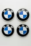 BMW 4X Nabendeckel Aufkleber Emblem Ø 70mm 1er 2er 3er 4er 5er 6er 7er Z1 Z2 Z3 Z4 X1 X2 X3 X4 X5 X6 M3 M2 M4 Aufkleber Set + Gratis M Einkaufschip