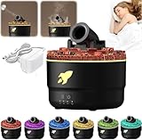 Ätherisches Öl Diffusor 200ml Cool Mist Luftbefeuchter mit Timer Waterless Auto- Off Aromatherapie Diffusors Öl Diffusor Bunte Aroma Luftbefeuchter für Büro Haus Schlafzimmer