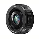 Panasonic H-H020A LUMIX G Festbrennweiten 20mm F1.7 II ASPH. Objektiv (Pancake Objektiv, Filtergröße 46 mm, Bildwinkel 57°) schwarz