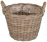 colourliving Weidekorb mit Henkel Potato | Weidekörbe in verschiedenen Größen Pflanzkorb Weide | Handgefertigter Weidekorb für Bepflanzung und Aufbewahrung (25 cm)