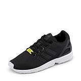 Adidas Unisex ZX Flux K M21294 Low-Top, Schwarz (Cblack/Cblack/Cblack), 38 EU