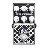 LEKATO Preamp Pedal Digitales Gitarren-Effektpedal 9 Vorverstärkermodelle mit 3 Band EQ für E-Gitarre