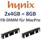 HYNIX original 2 x 4GB = 8GB Kit 240 pin FB-DIMM DDR2-800 PC2-6400 128Mx4x36 double side (HYMP151A72CP4D3-S6) für MacPro Systeme 1,1 2,1 3,1 (Baujahre 2006 bis 2008) Modelle