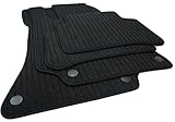 kfz-premiumteile24 Fußmatten Velours Kompatibel mit E-Klasse W213 S213 T-Modell + All Terrain, CLS C257 Rips Automatten Premium Qualität Stoffmatten Schwarz