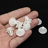 10 Stück Türverkleidungs-Clips Zierleisten-Halter Nieten weiß für Mercedes W116 W114 W202 W208 W210 R129 W460