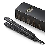 Stylocks Mini Glätteisen für kurzes, Kleines Haarglätter für glattes und welliges Haar, Keramikplatte, Schwarz