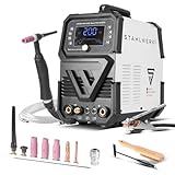 STAHLWERK Schweißgerät AC/DC WIG 200 Puls Pro Digital - Inverter mit 200 A, IGBT, MMA/ARC, Puls- & Spot-Funktion, Jobspeicher, digital einstellbar, für Aluminium, Dünnblech, DC & AC WIG