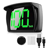 Digitaler GPS-Tachometer, HUD Heads Up Display Auto MPH, Auto Echtzeit-Tachometer mit großer LED-Anzeige, USB Plug & Play, geeignet für LKW, SUV, Motorrad