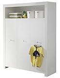 trendteam smart living Babyzimmer Kleiderschrank Schrank Olivia, 130 x 186 x 54 cm in Weiß mit viel Stauraum