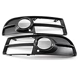 SZSS-CAR Front Stoßstange Nebelscheinwerfer Abdeckung Lüftungsgitter Seiteneinsatzgitter für Audi A4 B7/S4 S Line 2005 2006 2007 2008
