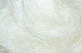 Sisal Watte - 300g - Farbe: Weiß - Qualitätsfärbung - Naturmaterialien - Füllmaterial & Geschenkmaterial