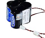 akkupilot Ersatzbatterie kompatibel zu ABUS FU2986 kompatibel für 2WAY-Funk-Außensirene