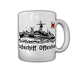 Tasse Troßschiff A1417 Bundesmarine Marine Lüneburg Klasse Offenburg 701#27336