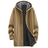 Generisch Damen Oversized Kapuzenjacke mit Teddyfutter - Extra Weite und warme Sweatjacke | Kuscheliger Zip-Hoodie für einen gemütlichen Lagen-Look